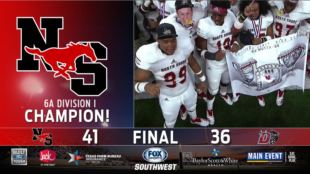 FanDuelSN_SW's tweet photo. Congratulations to @NSNationFB on winning the 6A Division I State Title!

#UILonFOX https://t.co/dFzZgtkRCa