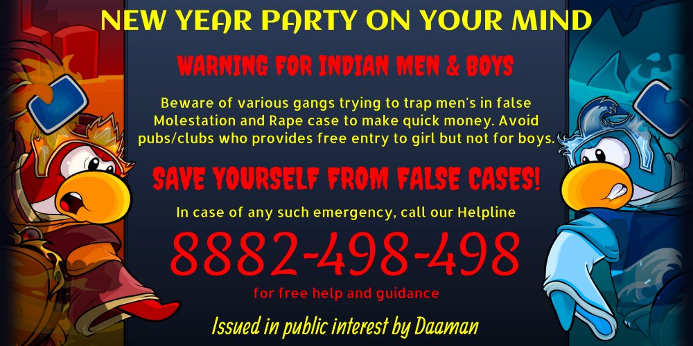 DaamanNGO's tweet photo. Men... beware - Daaman Newsletter
https://t.co/qXHmg0G9nX
Beware, as @PMOIndia @narendramodi neither interested in saving #Sabarimala nor #RamMandir! He isn't interested in anything that's for Men. He should stop dreaming of #MenVote too. https://t.co/V2jX1hoXSV