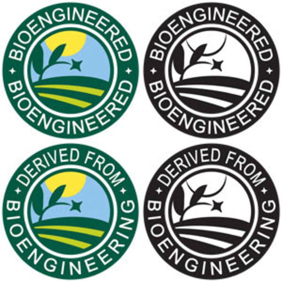 美国农业部发布转基因食品标识指南，从2020年1月1日开始实施。含转基因成分5%以下的食品不用标识（例如转基因大豆油。中国 要标识），标识方法可以采用文字说明、写着“生物工程”的阳光图标、提供信息二维码或网址、电话号码都可以。有机食品商们认为美国农业部这是在糊弄人 ..., image size:980x980