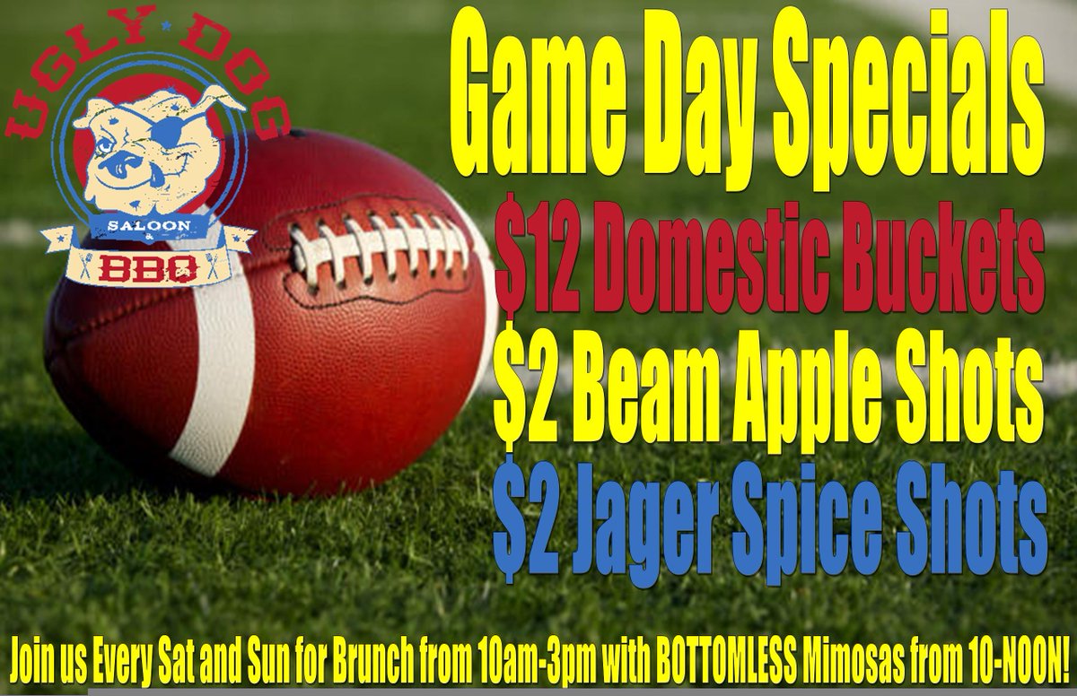 #Bottomless #Brunch BEFORE, 15 TV's with surround sound DURING &amp; win, lose or draw there's always a #party AFTER!