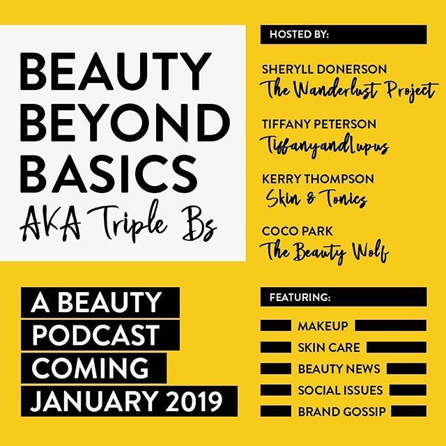 TiffanyAndLupus's tweet photo. It’s HAPPENING!!!!! ✨I’ll be talking all things makeup, skincare, brands, beauty &amp; how those each intersect with social issues with my favorite babes @sheryllrenata @skinandtonics and @thebeautywolf. Coming soon this January is our brand new #BeautyB… https://t.co/8pWrcpKrQn https://t.co/eKCEGY1dDd