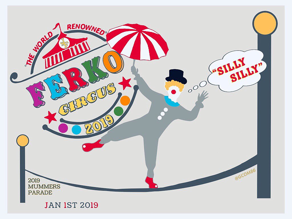 FerkoStringBand's tweet photo. It’s almost time to say “So Long!” to #2018 and “Hello!” to #2019. Keep the New Years Eve party going and get #sillysilly in #phillyphilly on broad street #newyearsday with Ferko String Band as we proudly strut and perform in our 96th consecutive official #MummersParade #ferko https://t.co/UlTQVk42uZ