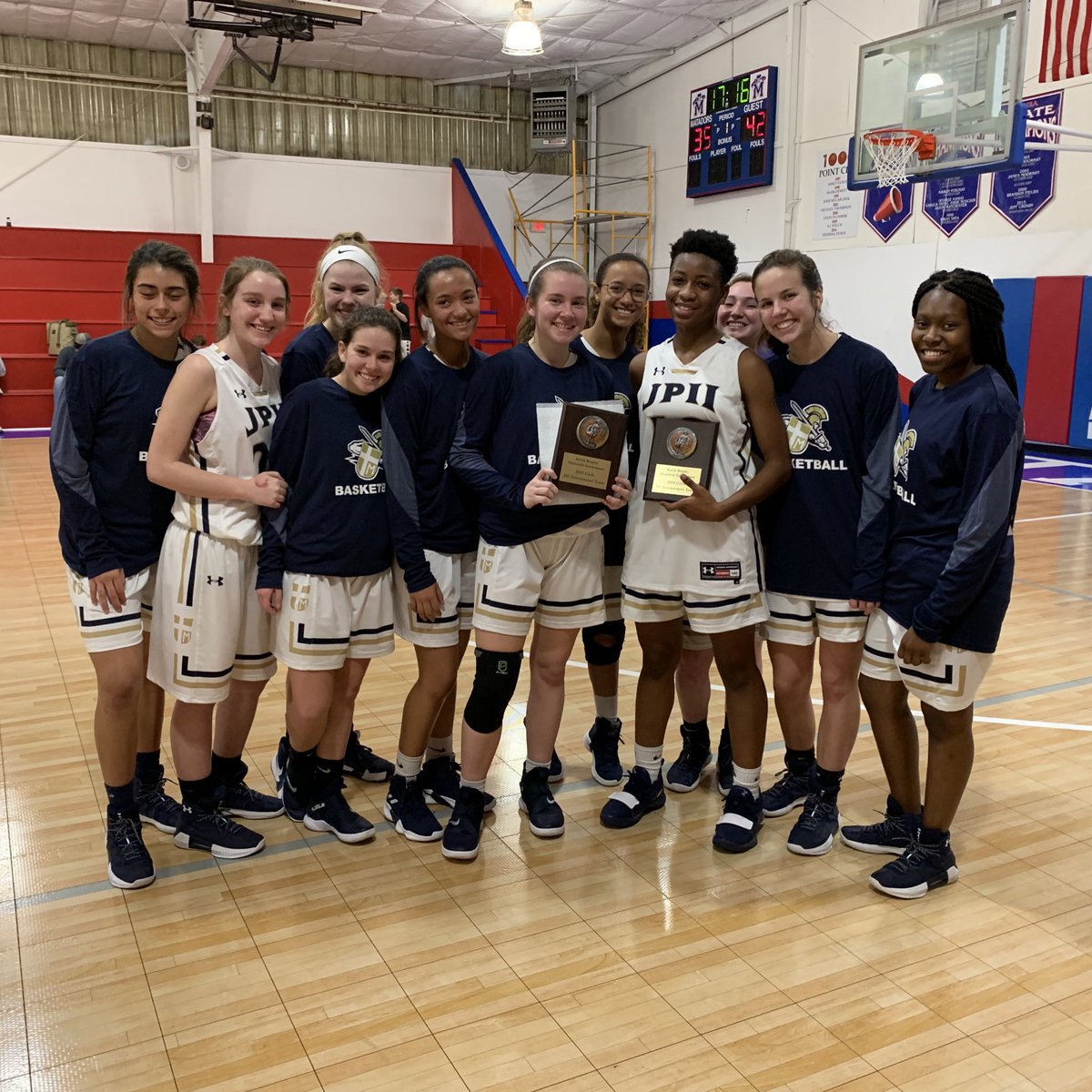 Congrats to our 4 All Tournament players - Abby Quinty, Tkai DeVore, Sam Summa and Zach Doe.