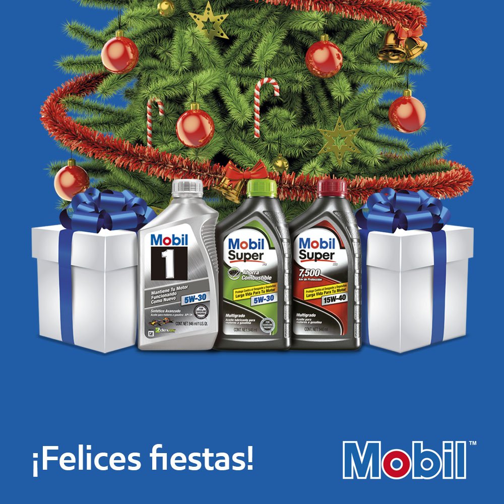 Mantén tu motor protegido en esta temporada de fiestas con los productos Mobil. #SoyMobil