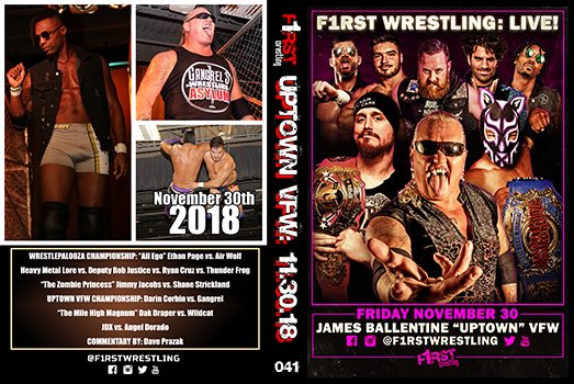 F1RST Wrestling (@f1rstwrestling) on Twitter photo Our latest event from the <a href="/UptownVFW/">James Ballentine VFW</a> is now available at <a href="/smartmarkvideo/">Smart Mark Video IWTV</a> on DVD, BluRay, MP4, & VOD!
NO DQ: Anything Goes: @officialairwolf vs. <a href="/OfficialEGO/">“All Ego” Ethan Page</a>, @JimmyJacobsX vs. <a href="/StricklandShane/">Stevan Online</a>, and so much more!!!
👉🏻 smartmarkvideo.com/promotions/f1r… Our latest event from the <a href="/UptownVFW/">James Ballentine VFW</a> is now available at <a href="/smartmarkvideo/">Smart Mark Video IWTV</a> on DVD, BluRay, MP4, & VOD!
NO DQ: Anything Goes: @officialairwolf vs. <a href="/OfficialEGO/">“All Ego” Ethan Page</a>, @JimmyJacobsX vs. <a href="/StricklandShane/">Stevan Online</a>, and so much more!!!
👉🏻 smartmarkvideo.com/promotions/f1r…