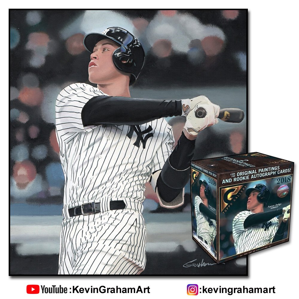 grahamart's tweet photo. Recent Topps Gallery Baseball Art I did for Topps, Aaron Judge, Charlie Blackmon, Bryce Harper and many others https://t.co/LgsAsg8MMz