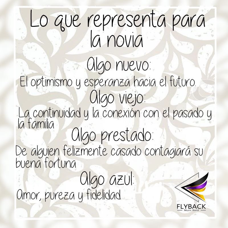 FlybackMty's tweet photo. Bien sabemos cuales son los objetos simbólicos para una novia pero sabes el significado? ¡Enterate!
#FlyBack #MusicaEnVivo #LoMejorParaTuFiesta
#BandaMusical  #Bodas
#LosMejoresEventos https://t.co/dDd6VN9wf0
