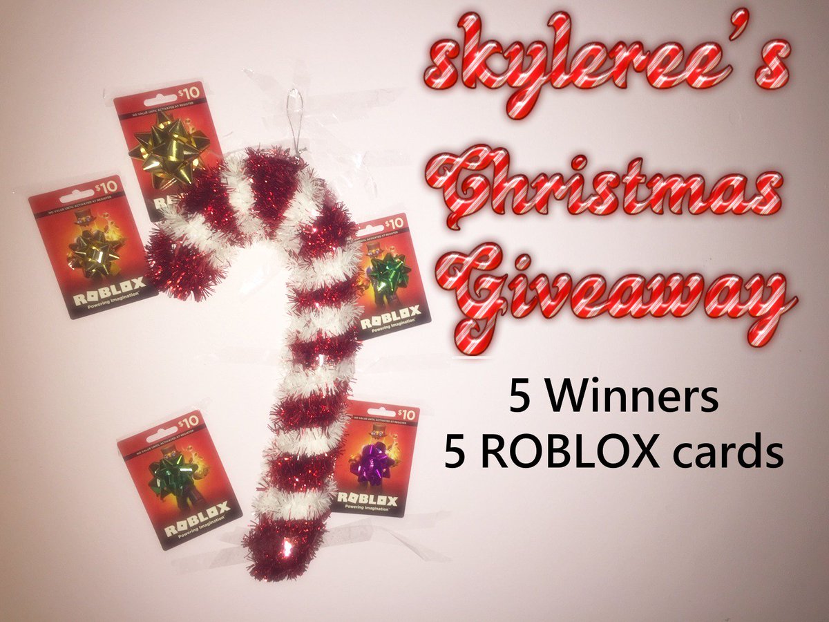 Julia On Twitter Skyleree Christmas Giveaway I Will Be Giving Away 5 Roblox Cards Rules Retweet This Post Follow Me Make Your Chances Higher By Being Active On My Tweets - giving away my account on roblox 2018