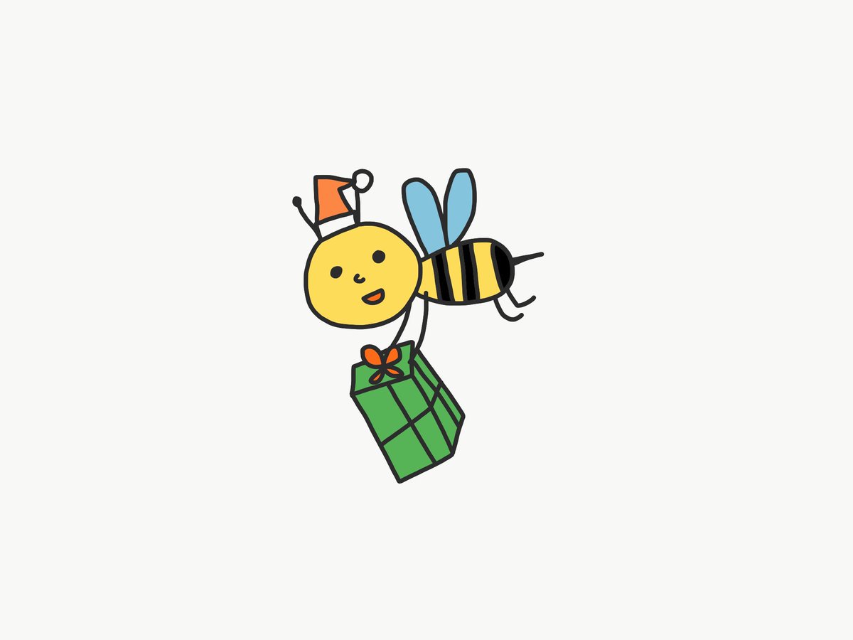 おかあさんえほん ふたごミツバチ 弟のミッツ ミツバチ ハチミツ クリスマス イラスト フリーイラスト 落書き