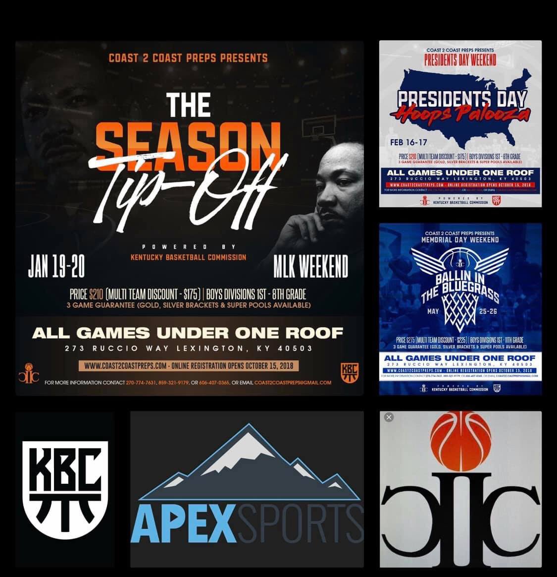 The Holiday series is now officially under one month away. National exposure, games under one roof and broadcast live on the Apex Sports App