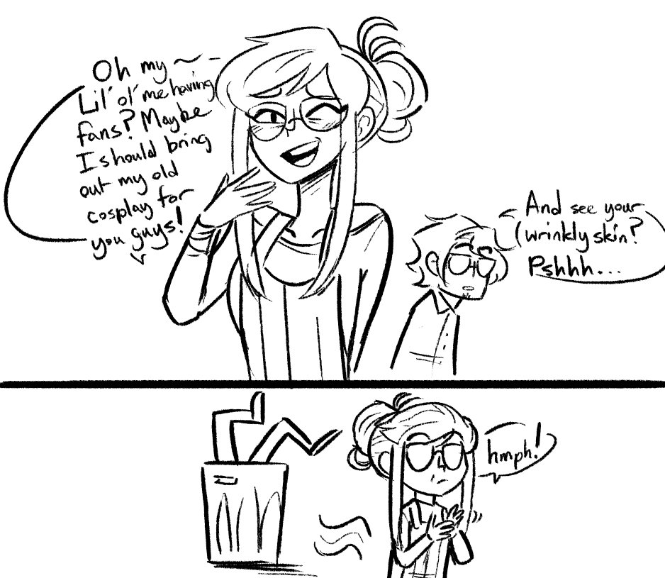 ScruffyTurtles's tweet photo. Some AU doodles ft. the adults and one snarky Sojiro https://t.co/FeWLG4vgR3