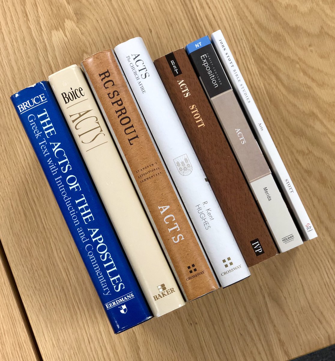 We’re finishing our sermon series on Acts tomorrow. I guess these guys will be able to go back on the shelf for a little while.