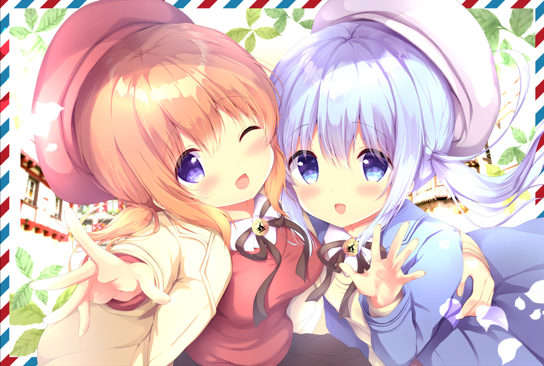 保登心愛 ,香風智乃 「いっしょにおでかけ♡ 」|飴玉コン🍬コミ1&コミティアのイラスト
