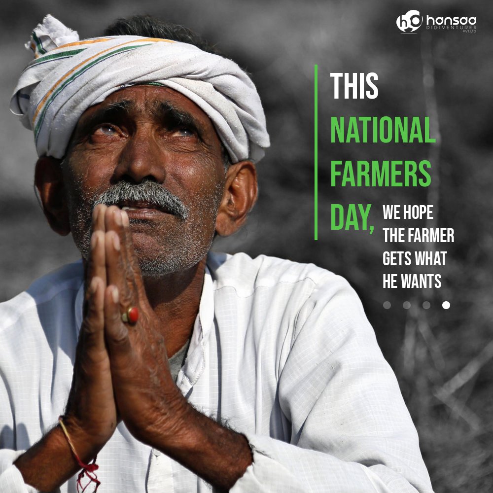 HansaaDigi's tweet photo. Kisaan hai toh hum hai
#HDPL #NationalFarmersDay https://t.co/6YGoV3EVGn