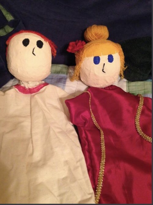 Dr_Novelle's tweet image. It's like the time I had to make homemade puppets for a children's theater class I was taking, and I decided to have a little fun with the design. 😁