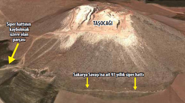 ILBERORTAYLIGSU's tweet photo. Sakarya Meydan Muharebesi’nin kalıntısı, yaşayan abidesi olan siperlerin ihmal edildiği ve silinmeye yüz tuttuğu anlaşılıyor. Taşocağı o bölge için çok mu elzem? Mirası korumak için bazı fedakârlıklar yapamaz mıyız? Bu nasıl bir açgözlülük! 
https://t.co/tDTYWBihRj https://t.co/v6UYIyksSf