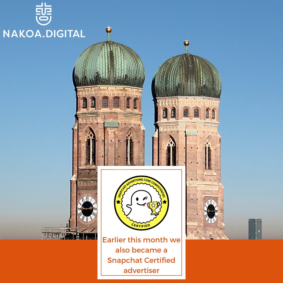 nakoadigital's tweet image. Earlier this month we also became a Snapchat certified advertiser. 

#werbung #agency #agencylife #value #marketing #marketingagency #agentur #marketingagentur #snapchat #snapchatagency #snapchatagentur #snapchatads #snapchatadvertising #munich #münchen