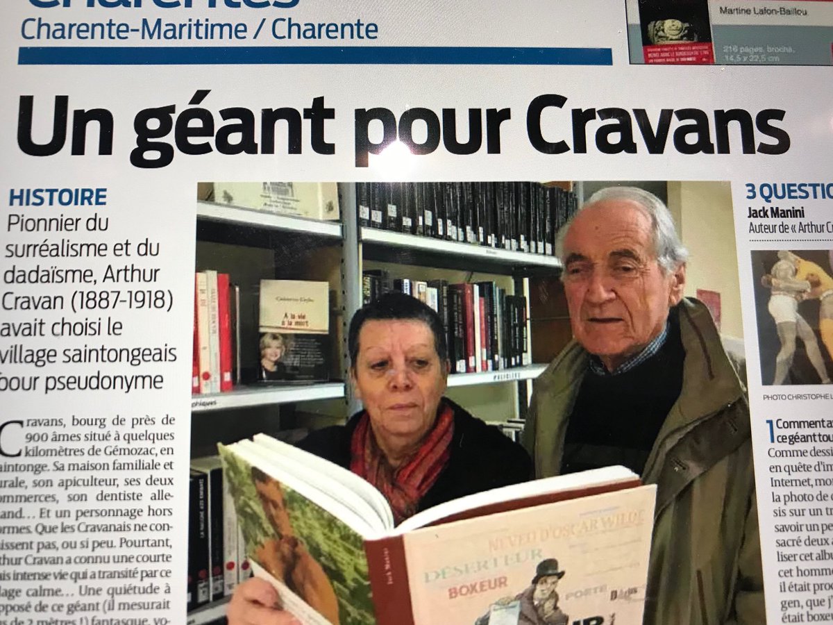 OSdelinfo17's tweet photo. Dans @SO_LaRochelle du jour l’incroyable histoire d’un boxeur -poète de 2 mètres passé par Cravans en 1910...@bamboo_edition #arthurcravan #jackmanini #bd #surrealisme https://t.co/5Byj94m3va