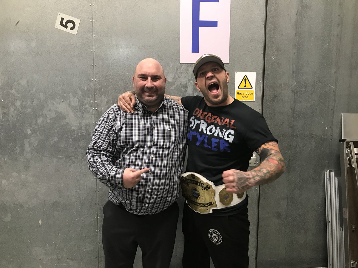 RealRoyKnight's tweet photo. Alot of @WAW_UK fans wasn’t happy last night but the Original strong styler is Back #Zebrakid https://t.co/rxGCpZj3TQ