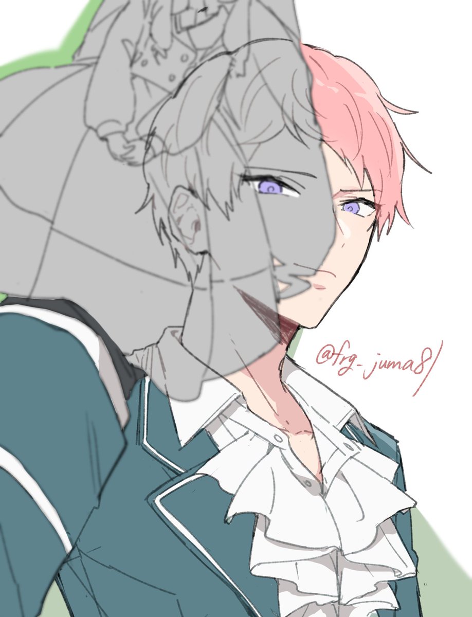 「「僕」と「あたし」 」|10maのイラスト