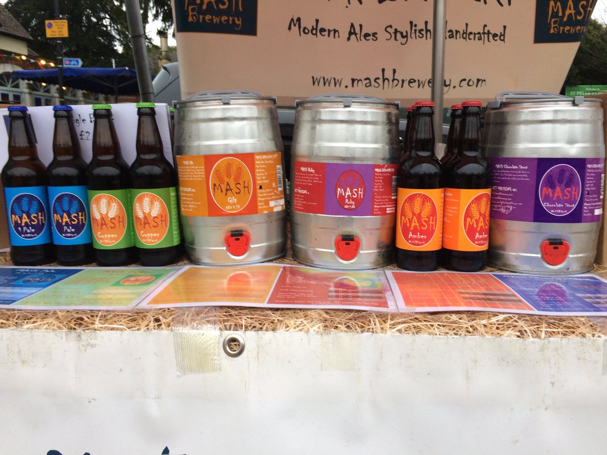It's the last ⁦@HantsFarmersMkt⁩ today in #Petersfield catch ⁦@MashBrewery⁩ for 5l mini kegs, bottles and gift pack - for Xmas #beer
