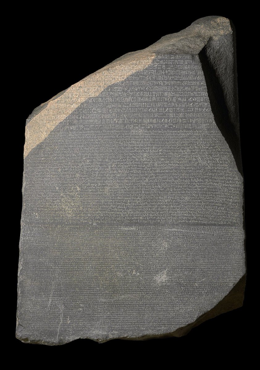 britishmuseum's tweet image. French scholar Jean-François Champollion was born #onthisday in 1790. He used the Rosetta Stone as a key to decipher ancient Egyptian hieroglyphs ow.ly/8m9030n4oJu