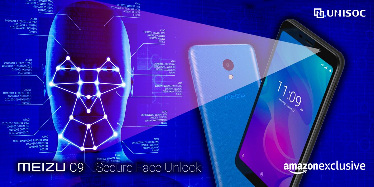 UNISOCTech's tweet photo. Available exclusively from @amazonIN the #MeizuC9 marks @MEIZU's strong return to India w/ #UNISOC's advanced #SC9832E #AI chipset. Featuring face unlock tech, #Android 8.0 Oreo OS, 13MP rear and 8MP front cameras and 16GB storage, the C9 unlocks your potential.
#AmazonExclusive https://t.co/wkPbTCgAYM