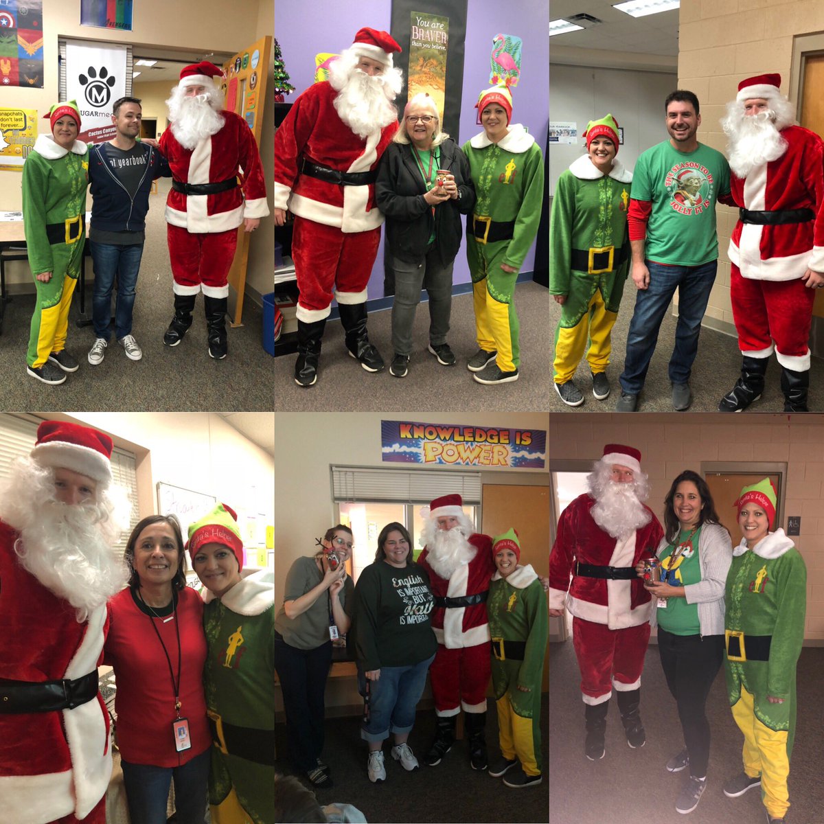 ccastelhano's tweet photo. Santa made a guest appearance at our spirit assembly and delivered treats to staff this week! #ccjhCougarPride #AJUSDwhateverItTakes https://t.co/EO3cCAYQdA