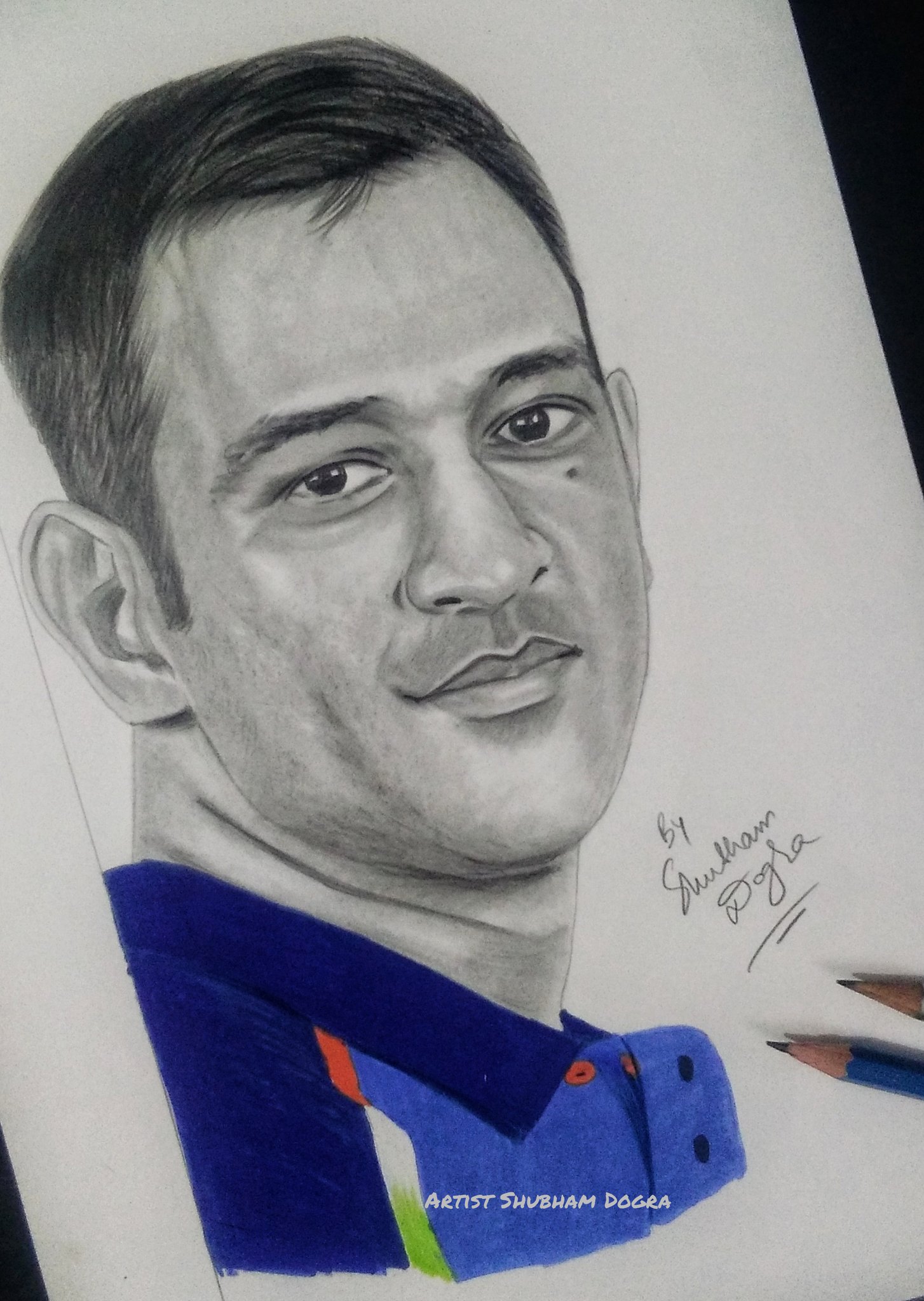 Cool captain Dhoni  Pencil sketches easy Sketches easy Cool pencil  drawings