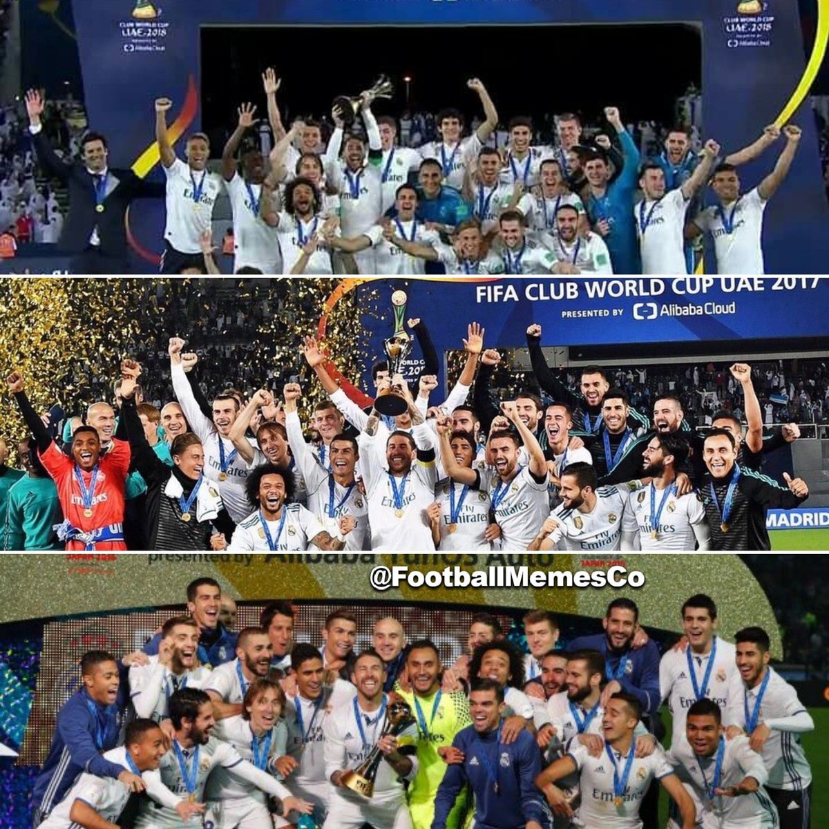 real madrid 3x champions league