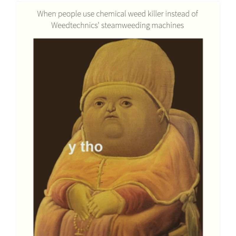 Weedtechnics's tweet photo. Consider the alternatives, make the switch to organic satusteamโข
#organicweedcontrol #steamweedcontrol #noherbicide #hydrothermal #weedcontrol #organic #organicweedkill #saturatedsteamweedcontrol #saturatedsteam #weedtechnics #weedkill #steamweed #greensteam #chemicalfree https://t.co/edi8uSCAZU