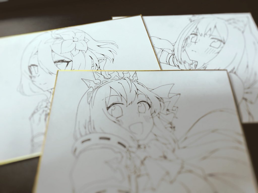 線画終わった塗ってくぞ٩( 'ω' )و 