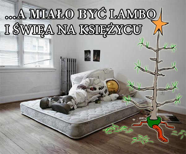 BithubH's tweet photo. 🎄A miało być 🚗#Lambo i 🌕#toTheMoon 😂😅🤣
#wesolychSwiat $btc #bithubHumor https://t.co/3PeUi0cAho