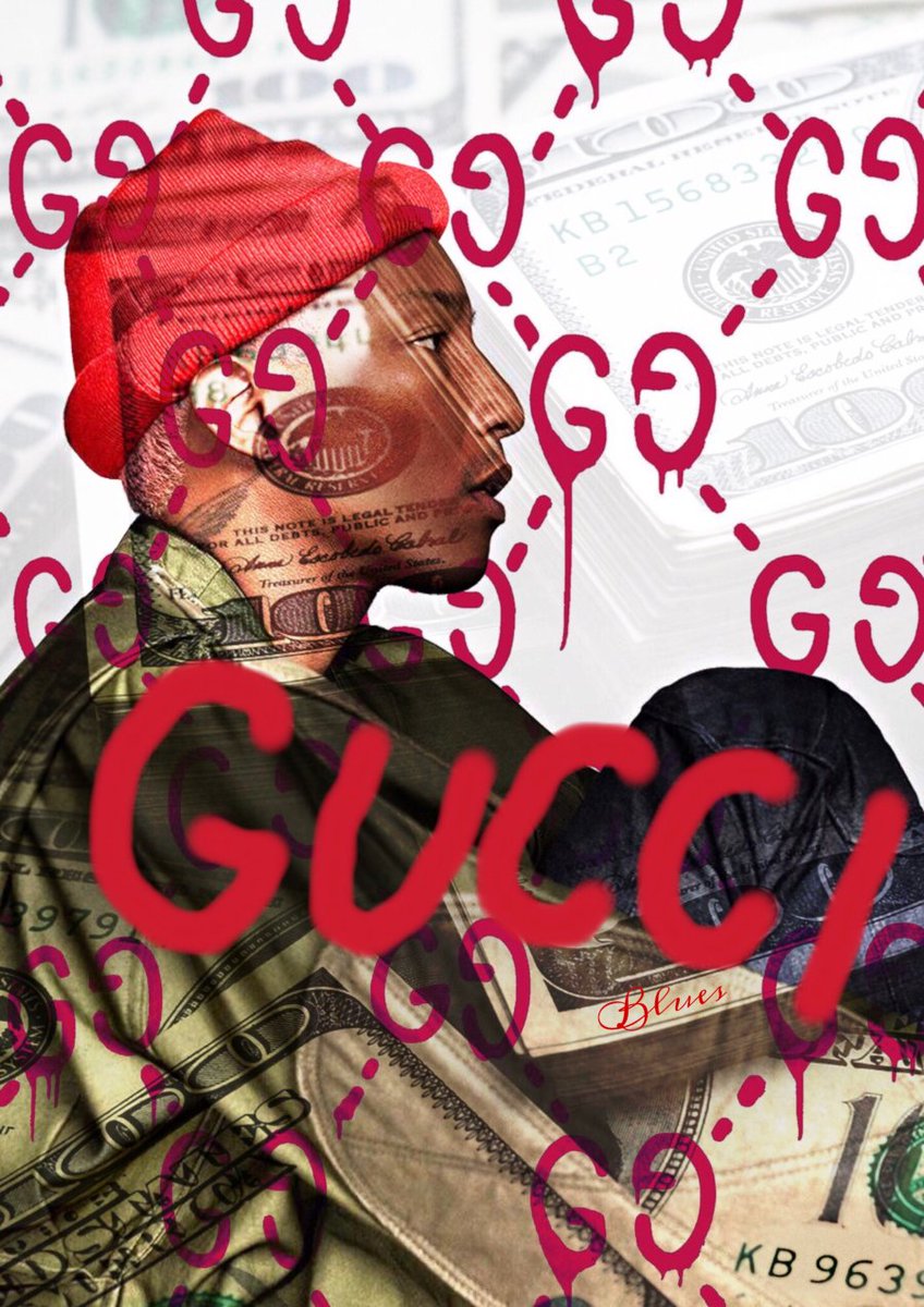 Funcy Art グッチ マルチなクリエーターとして人気なファレル ファレルと Gucci のパロディアート ファッション性が高くおしゃれなアート部屋に飾れば注目のマトに ファレルウィリアムス パロディ アート インテリア トレンド ポスター