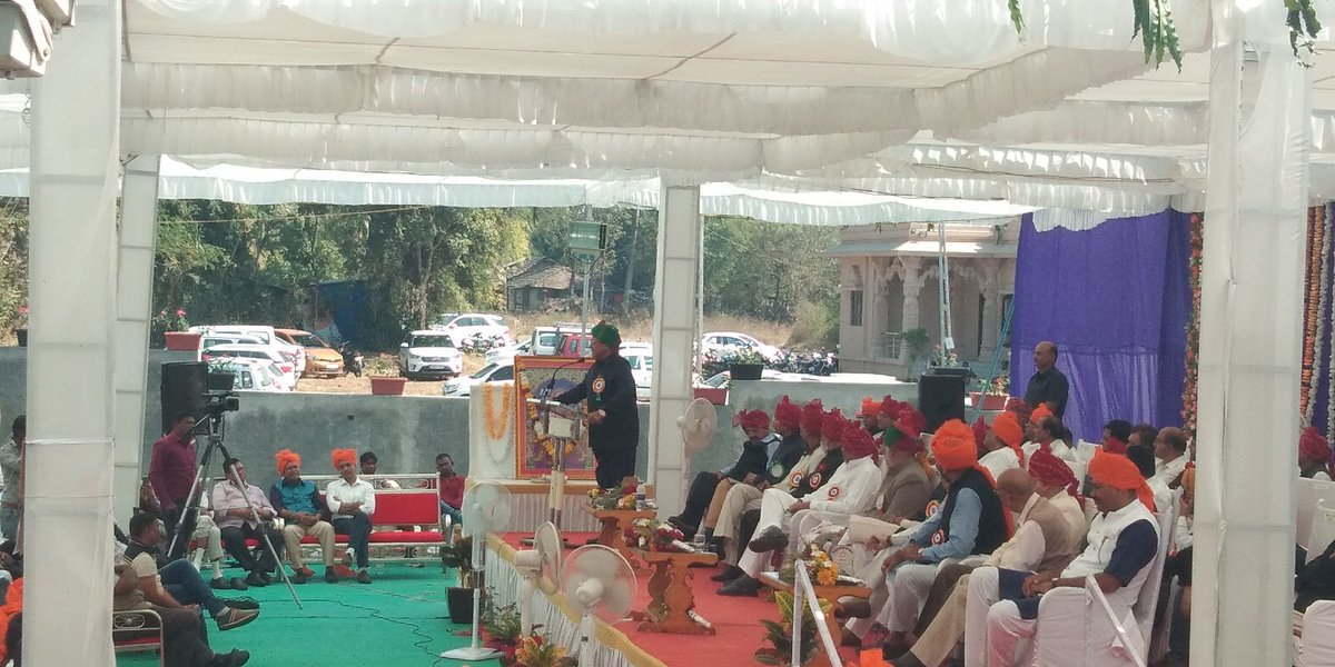 PranavsinhParm4's tweet photo. Opening ceremony #Chapaldara Rajputana samaj #sankarsinhvaghela https://t.co/NhxrxNcE1y
