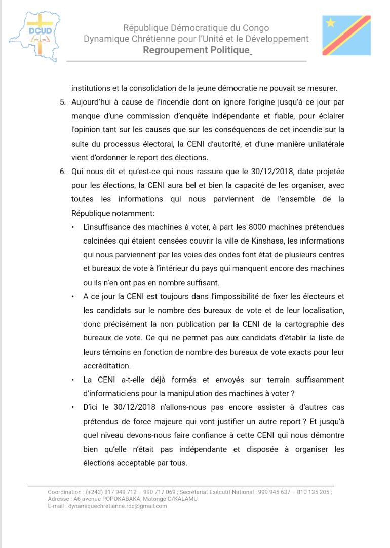 DCUD_RDC's tweet photo. URGENT🔴
DÉCLARATION DE LA DCUD DU 21/12/2018
#RDC #DRC #ELECTIONS2018
1/2 https://t.co/LXAS7d3E6k