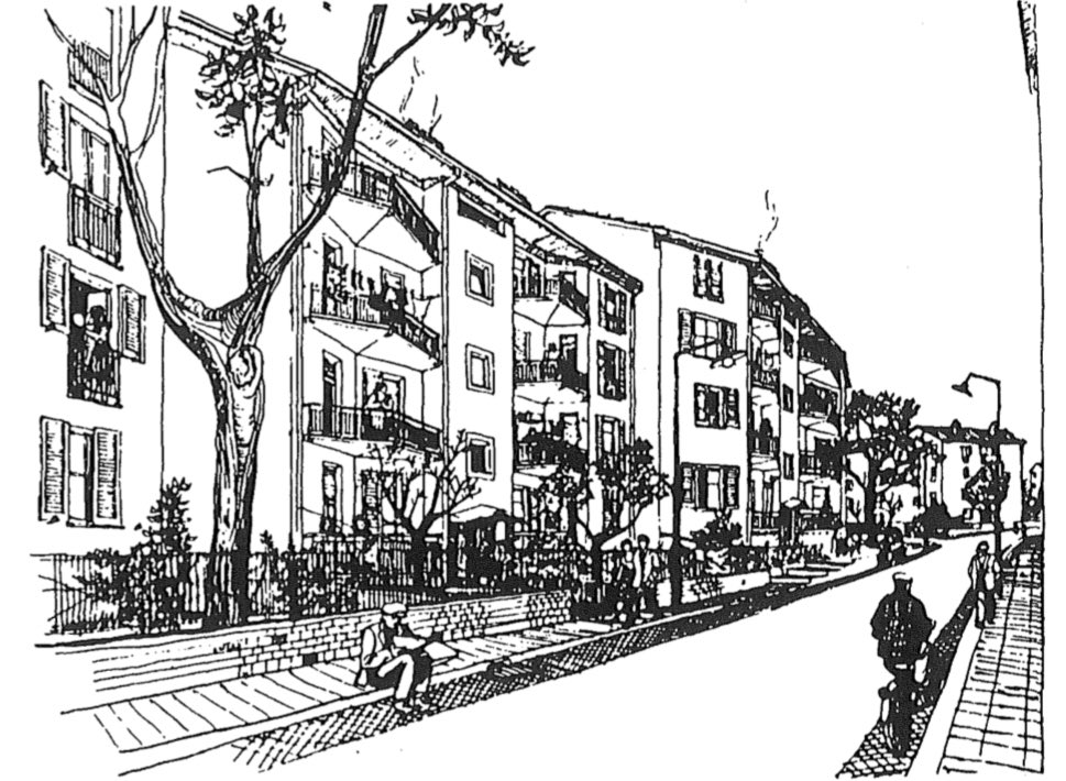 fraisku's tweet photo. #Arquidibujos del barrio #Tiburtino #Roma, construido entre 1949-1954 por Mario #Ridolfi (1904-1984) y Ludovico #Quaroni (1911 - 1987) https://t.co/RKExLa68SI
