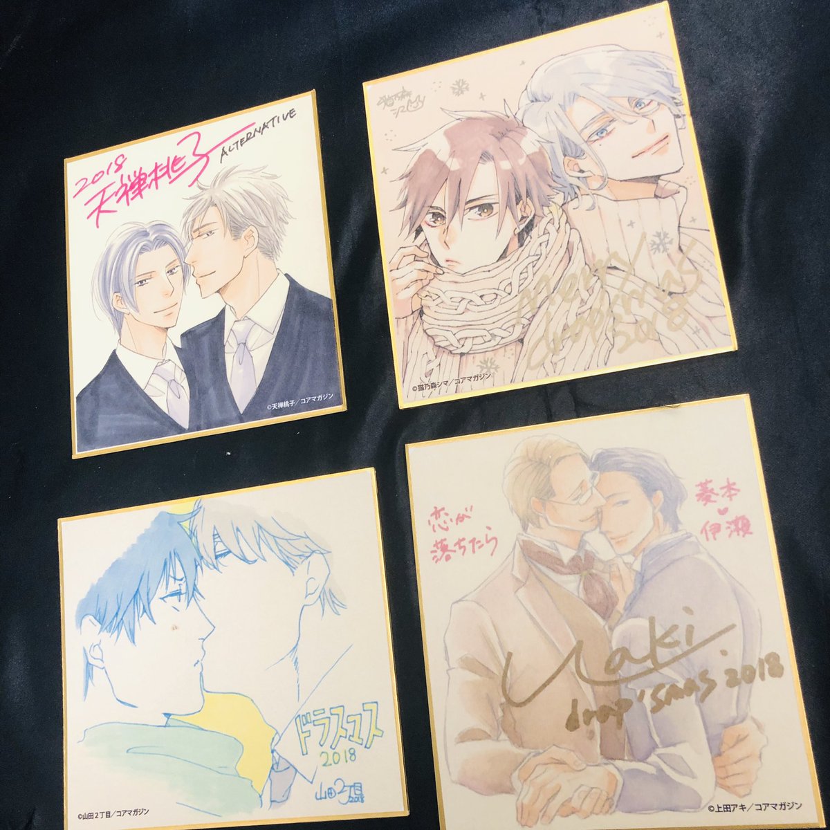 drap 25周年記念展 ミニ色紙 上田アキ先生サイン入り 他 ② drap 25周年記念展 アニメイトオンリーショップ | オンリー