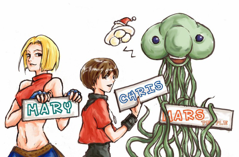 #MerryChristmas  
"Mary Chris Mars."