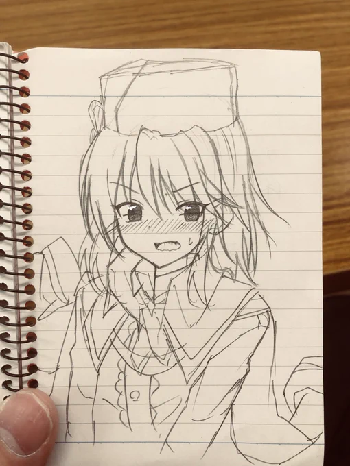 今日の休憩中落書き
(上着の袖を)しかも脳波コントロールできる 