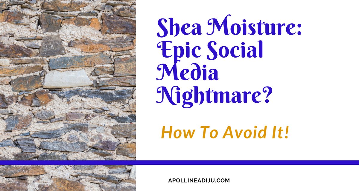 Shea Moisture: Epic Social Media Nightmare? How To Avoid It >>>> bit.ly/2ozjDUI #SocialMediaMarketing #SMM #SocialMediaMistakes #Onlinemarketing #fullstackmarketer