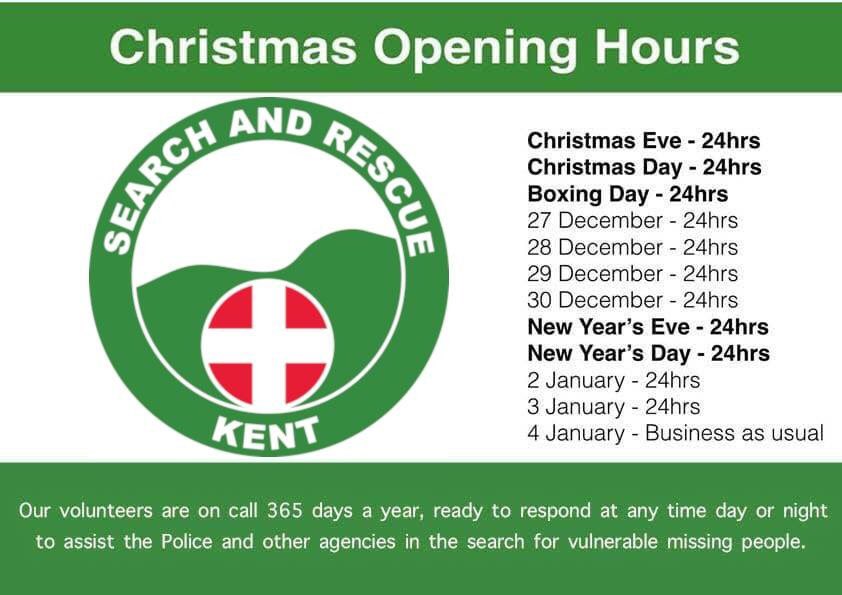 K_S_A_R's tweet photo. We hope everyone is enjoying your time off, here are our opening hours over the festive period. #christmas #christmasopeninghours #twentyfourseven #kent #alwayshereforyou https://t.co/82102AIPYt