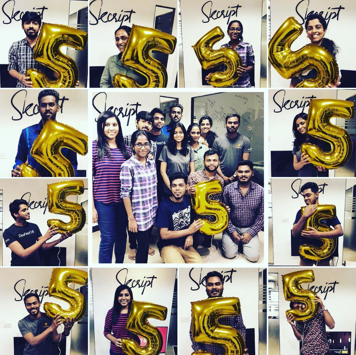 imkarthikk's tweet image. Half a decade 🎉🌋😍 Here’s to the next 50 decades. 😍 #Anniversary #Skcript #giveiteverything