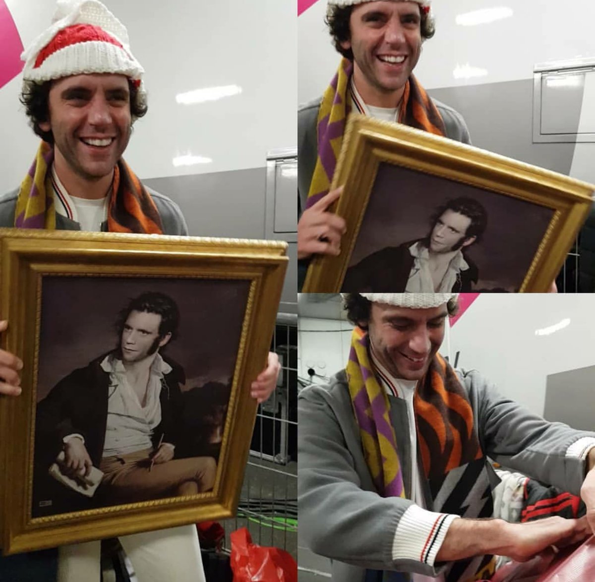 MikaItalianFans's tweet photo. @mikasounds sembra aver apprezzato 😂❤️ il regalo di #natale #mikaitalianfans "amazing fan gift😂❤️"... Amazing lui!! 🤗 Grazie #Mika per la grande disponibilità♥️ https://t.co/cqN6rNBxN2