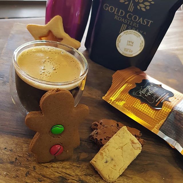 We are open from 10am - 4pm today, come in for some pancakes, or coffee and a biscuit, dont forget to order your Christmas goods...
Thank you for the #ghana coffee beans @goldcoastroasters. Available on our shelves for a home brew bit.ly/2EDuSSO