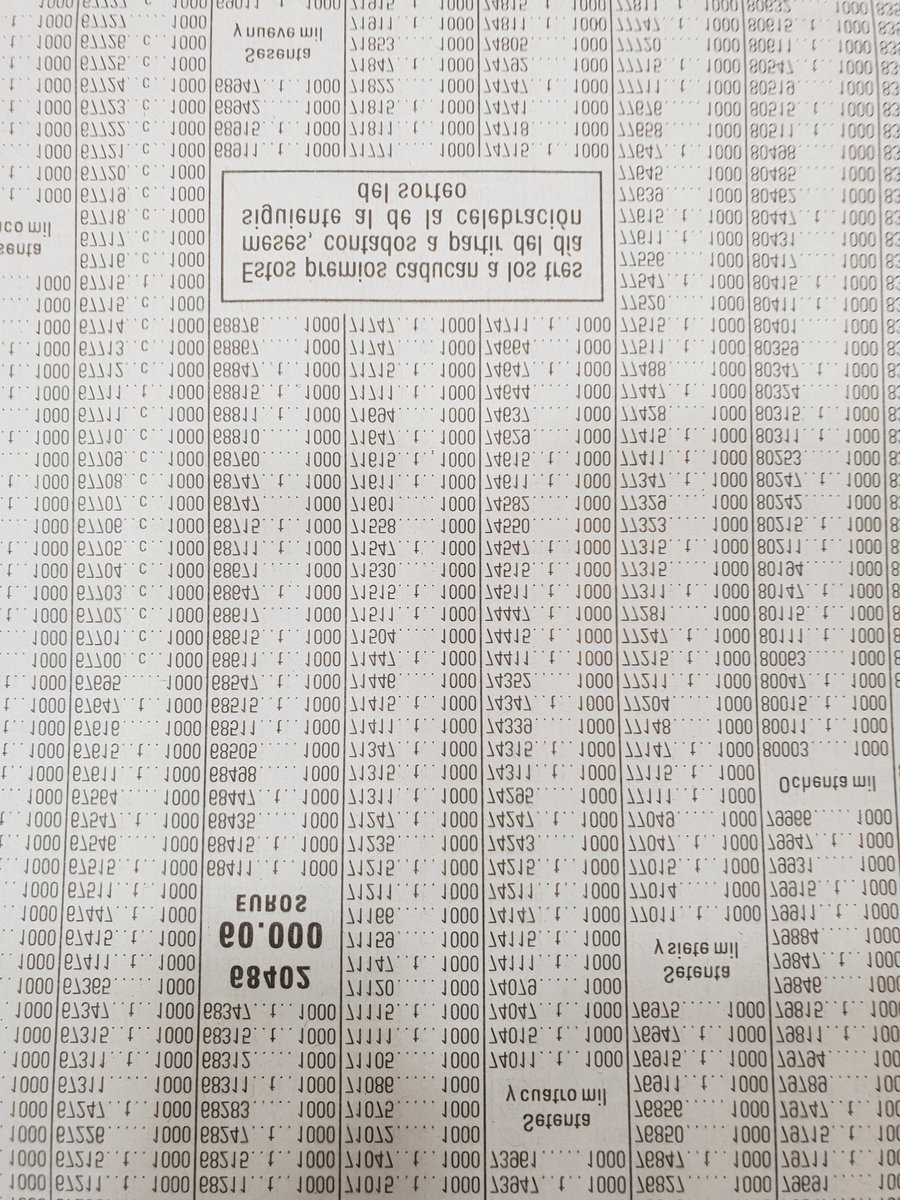 Topsellersvical's tweet photo. Hola @larazon_es sabéis que habéis impreso la lista de la lotería al revés? https://t.co/sm8Eqrd50u