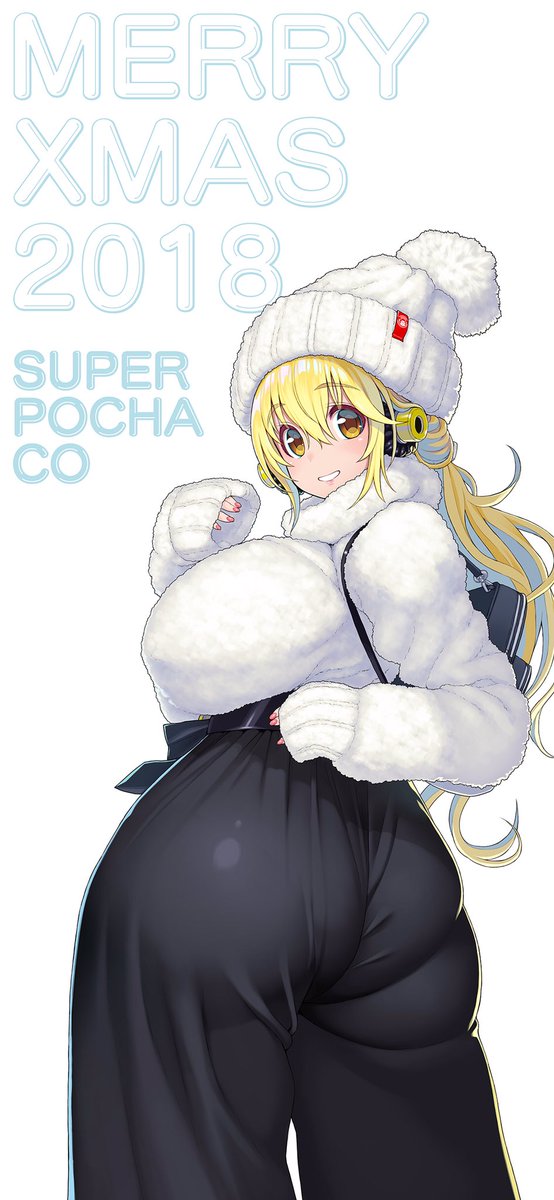 ぽちゃ子のクリスマス絵も描きました🎅トリミングざっくり2種類作り