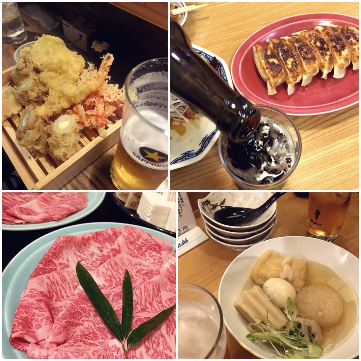Sol 浅草デートのすゝめ 真っ昼間からたこ焼きツマミに飲んで 散策してから天麩羅バルで飲んで ピータンと餃子でまた飲んで すき焼きで もちろん飲んで 〆におでんで飲む 浅草ええわぁ 飲兵衛の日常 天麩羅バル秋光 餃子の王さま 今半本店