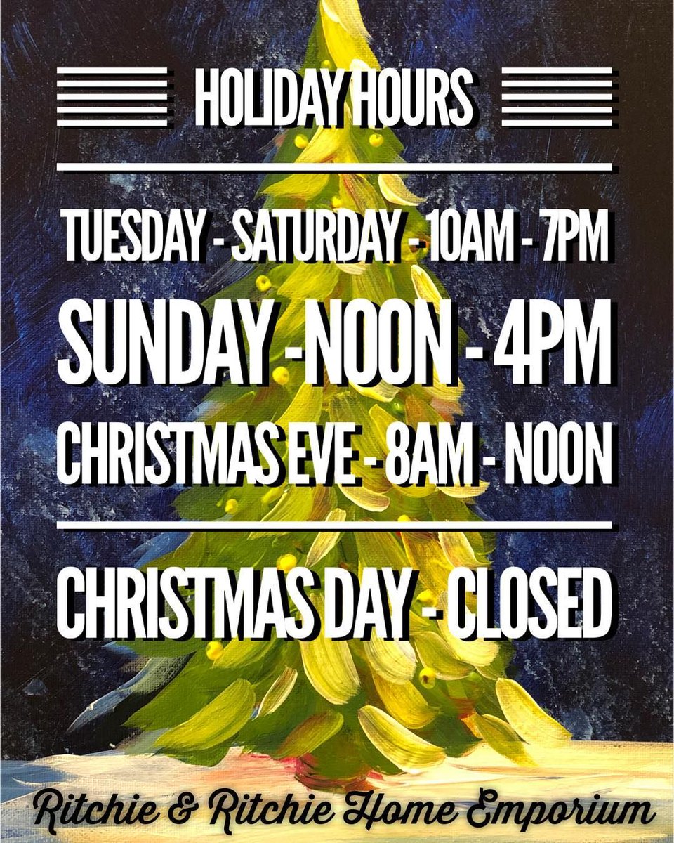 ChinaGroveBOT's tweet photo. There are many downtown stores open today for your last minute Christmas shopping needs including Ritchie &amp; Ritchie Home Emporium and Embellish Boutique from Noon-4pm. Check individual pages for more information. #ChinaGroveBOT #ChinaGroveNC https://t.co/djM4886682