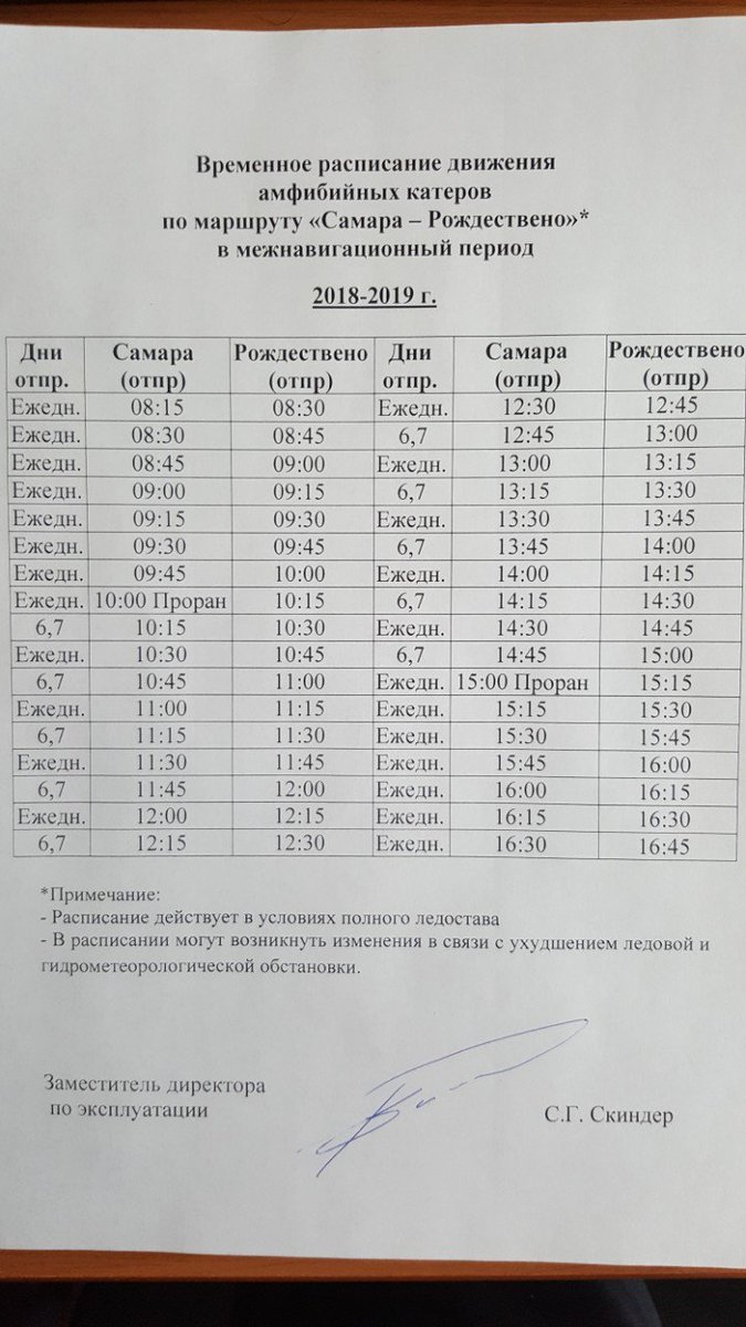 Расписание самарских маршруток